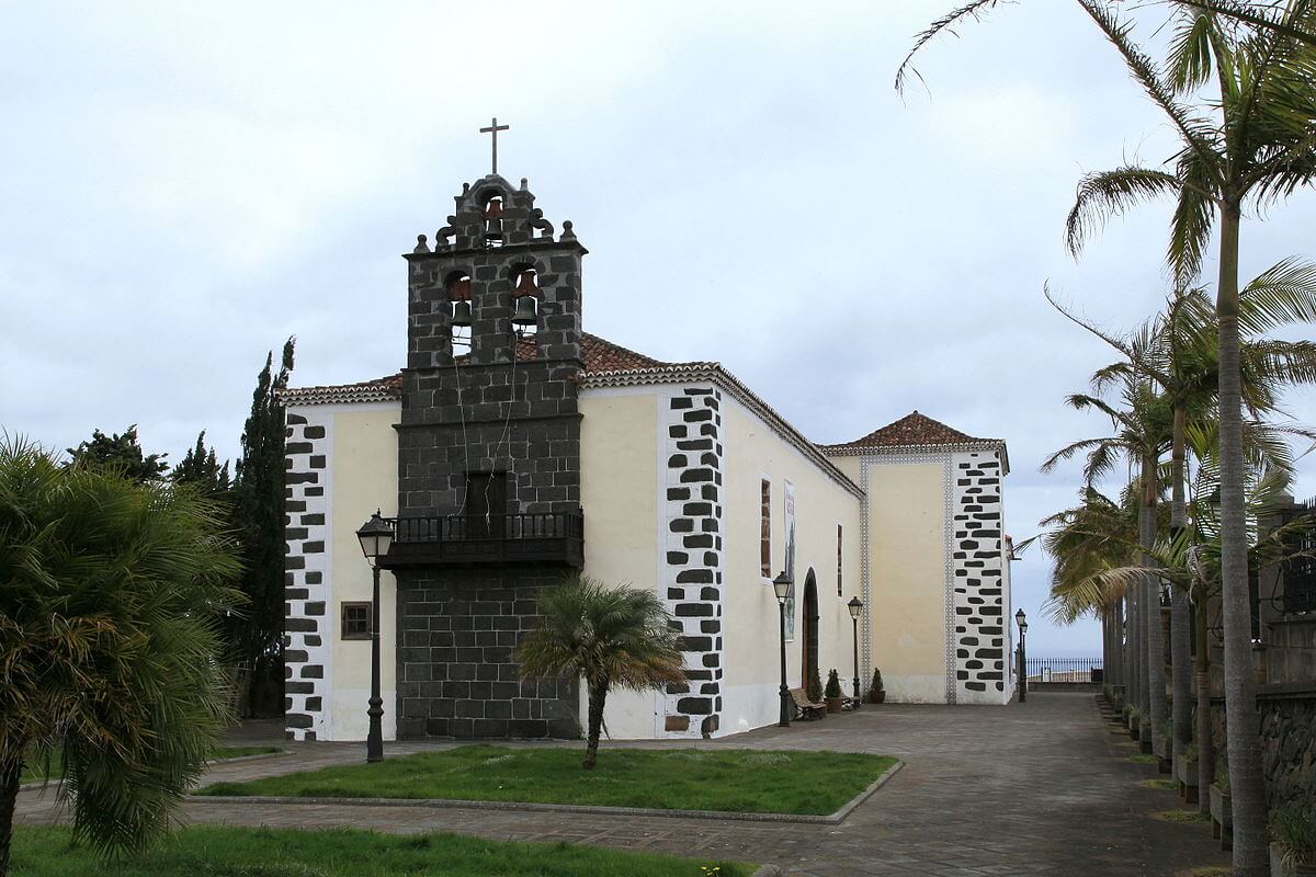 L'Eglise de Puntallana, une petite ville située au nord est de La Palma
