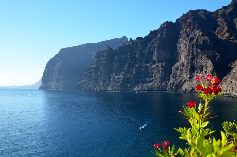 Landscape of the cliffs of Los Gigantes in the South of Tenerife