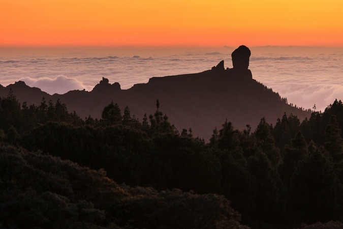 Caída del sol gran canaria
