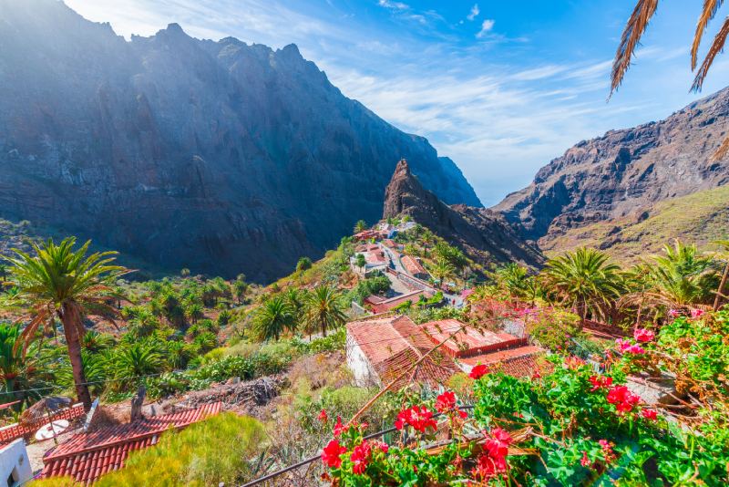 Views of the village of Masca in Tenerife